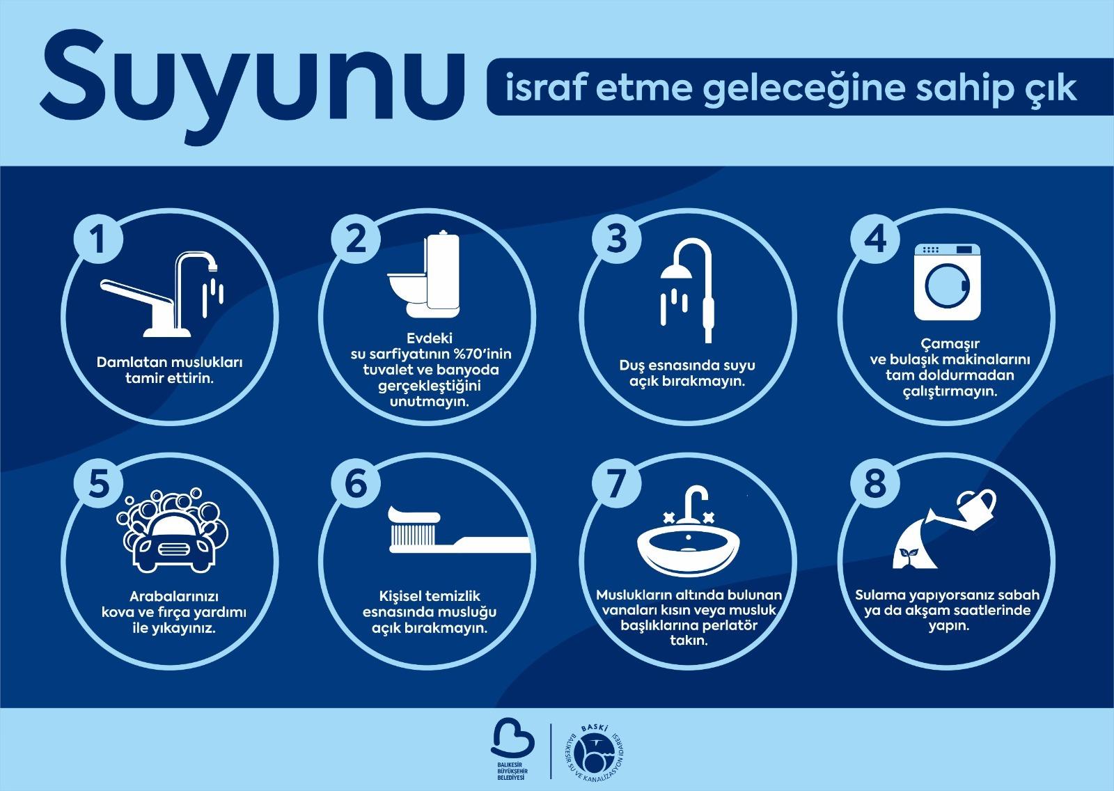 BASKİ’den vatandaşlara su tasarrufu çağrısı